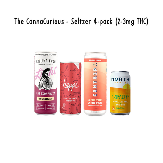 The CannaCuriuos - Seltzer 4-Pack (2-3mg THC)
