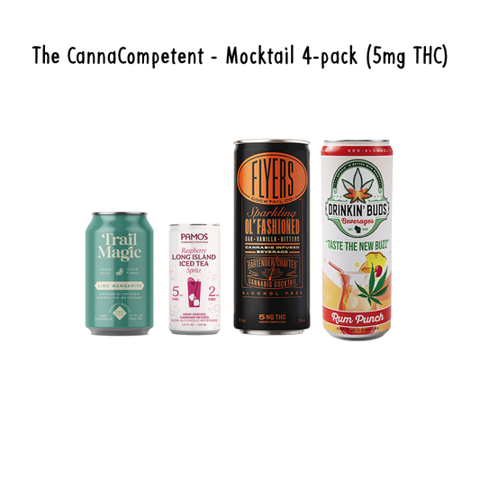 The CannaCompetent - Mocktail 4-Pack (5mg THC)