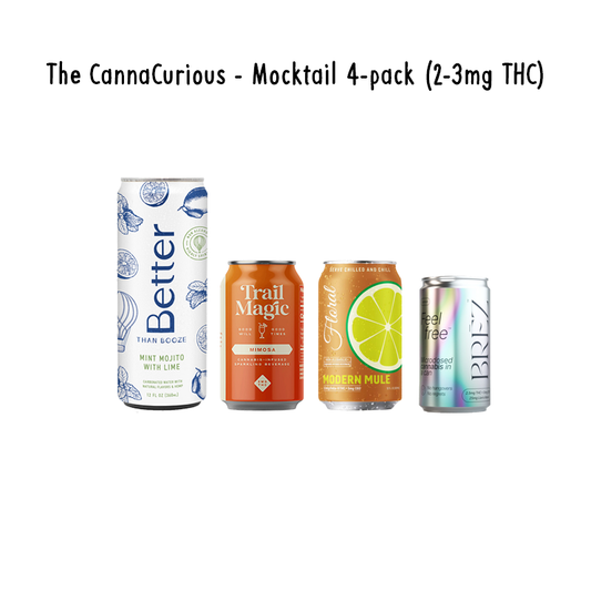 The CannaCurious - Mocktail 4-Pack (2-3mg THC)